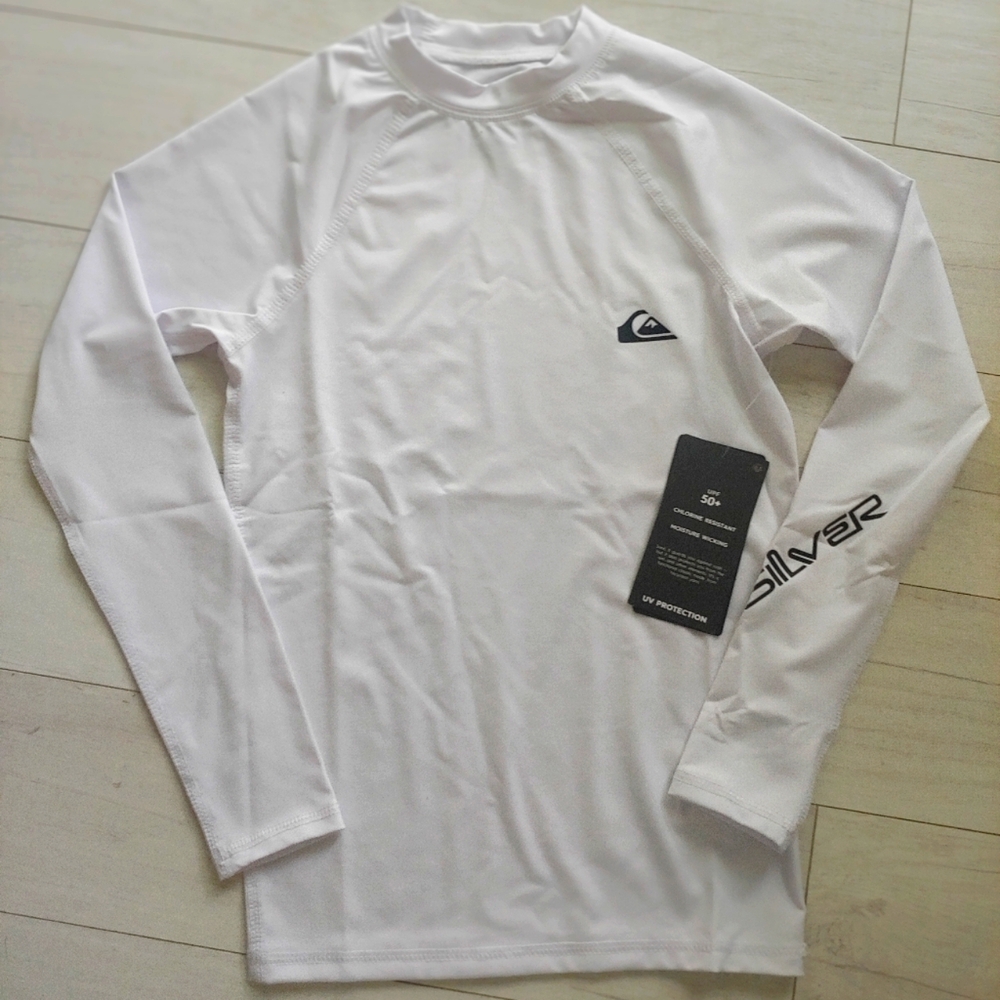 QUIKSILVER NEW youth All Time Long Sleeve Rashguard
